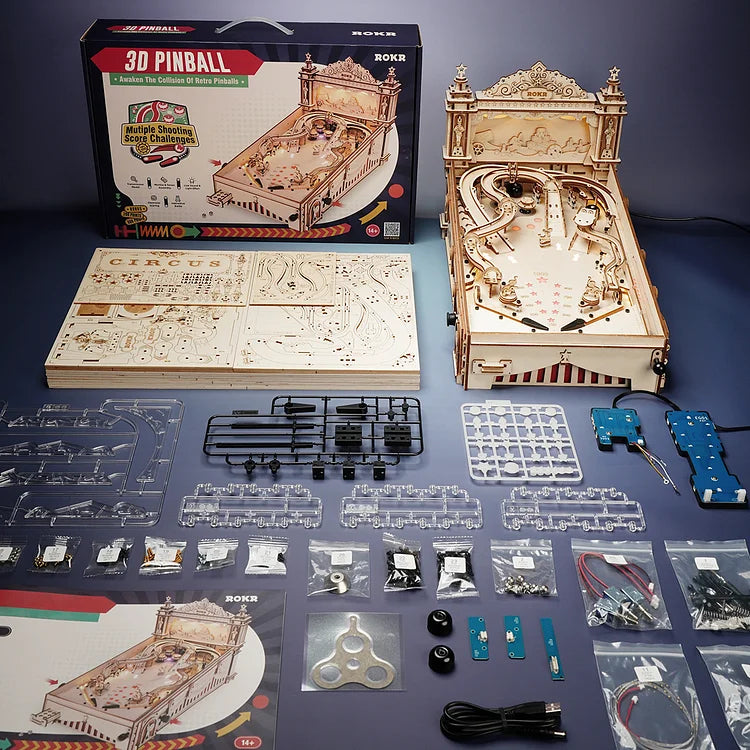 ROKR 3D Wooden Pinball Puzzle