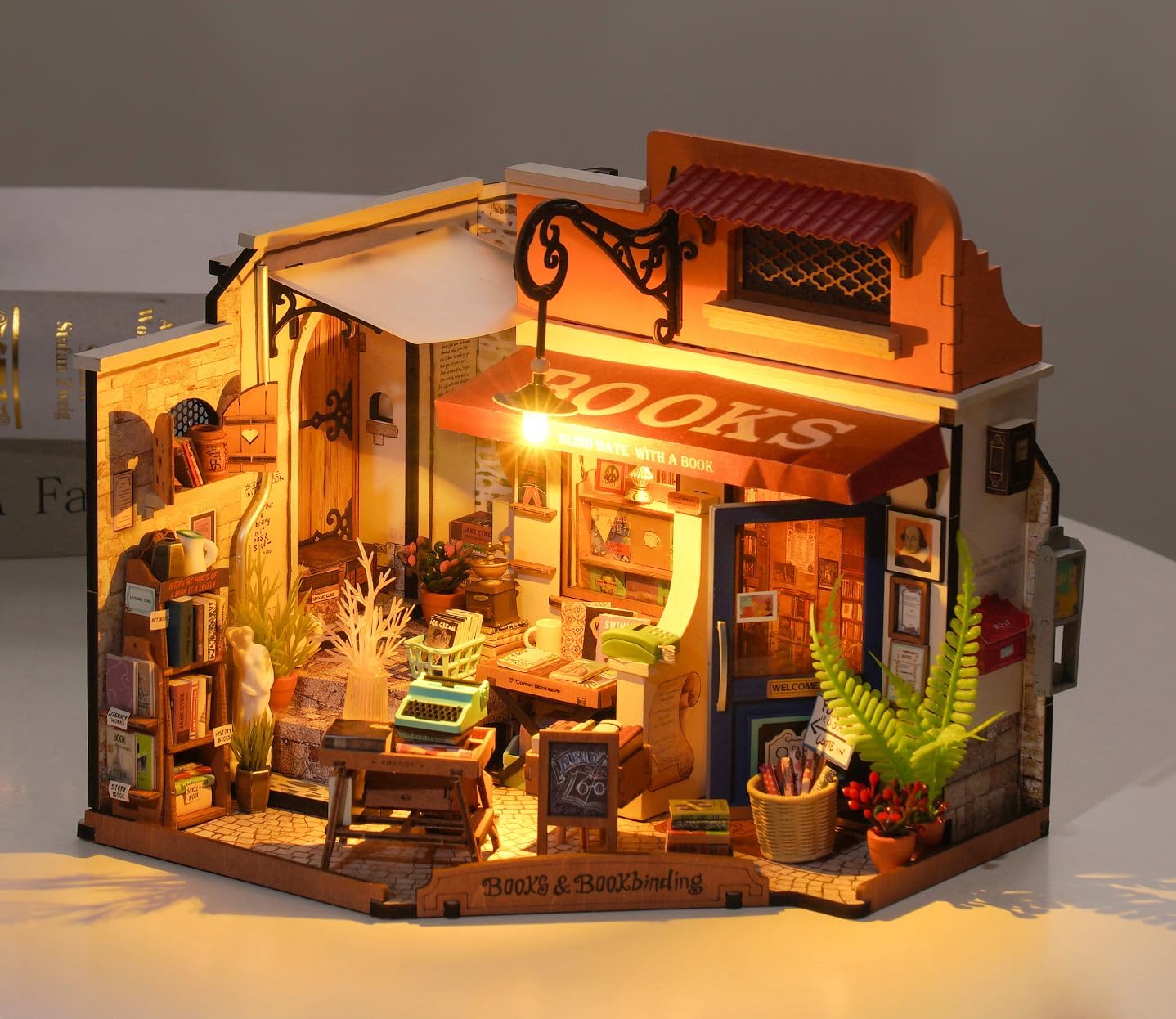 DIY Miniature Bookstore Kit