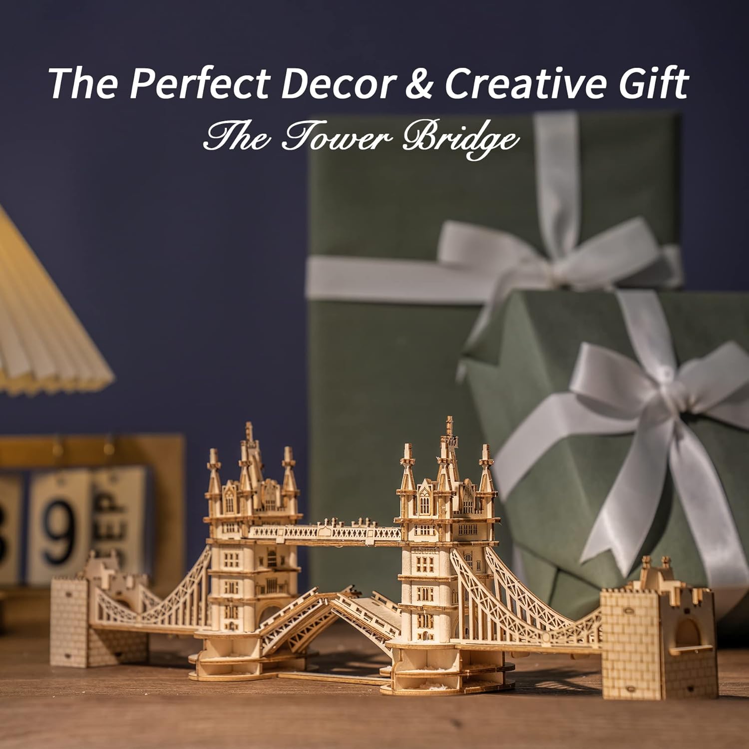 ROBOTIME London Tower Bridge 3D Wooden Puzzle Kit