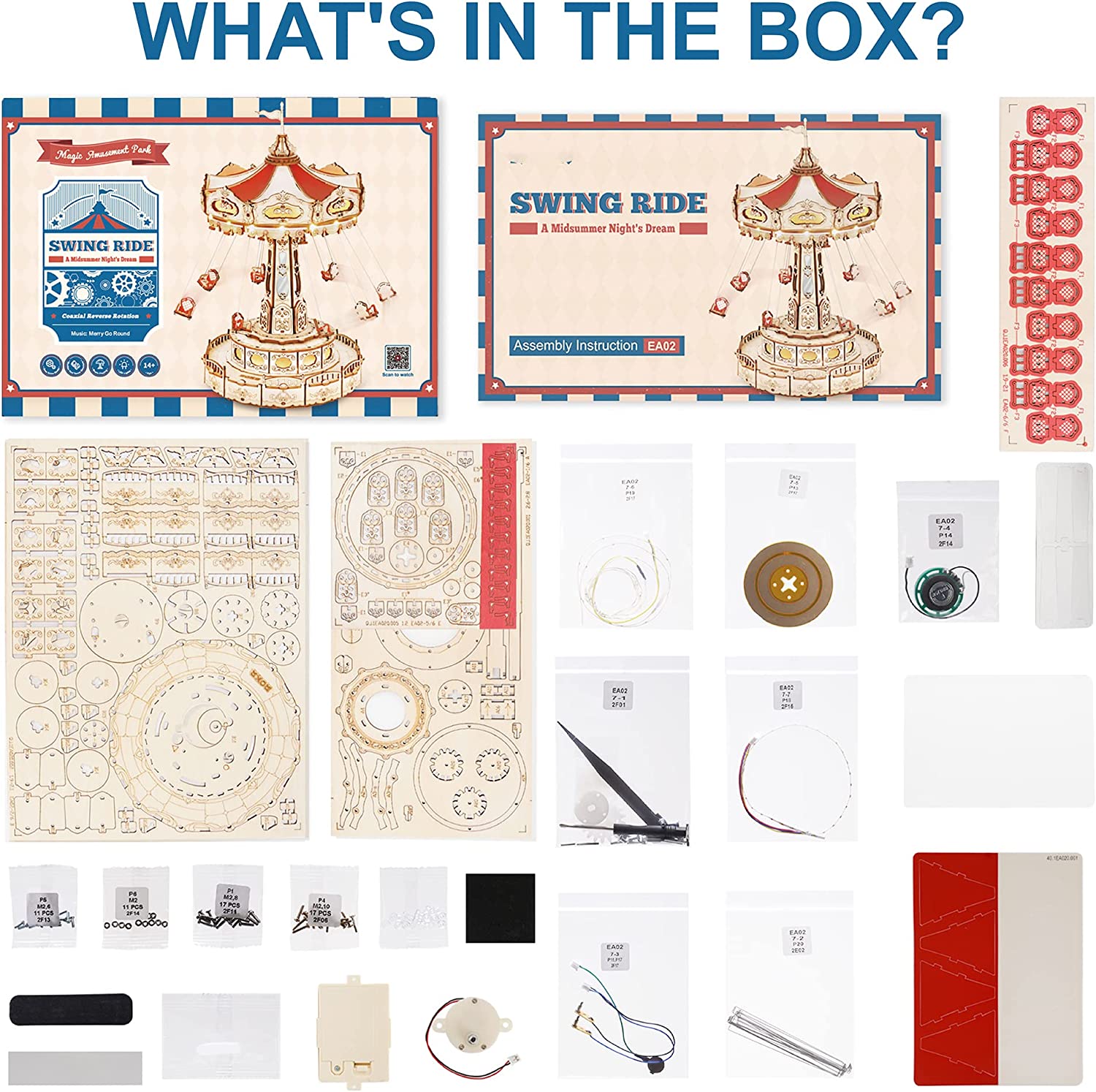 ROKR Swing Ride 3D Wooden Puzzle Kit