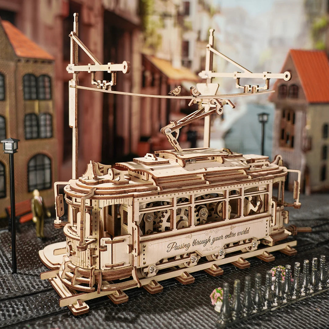 ROKR Classic City Tram 3D Wooden Puzzle