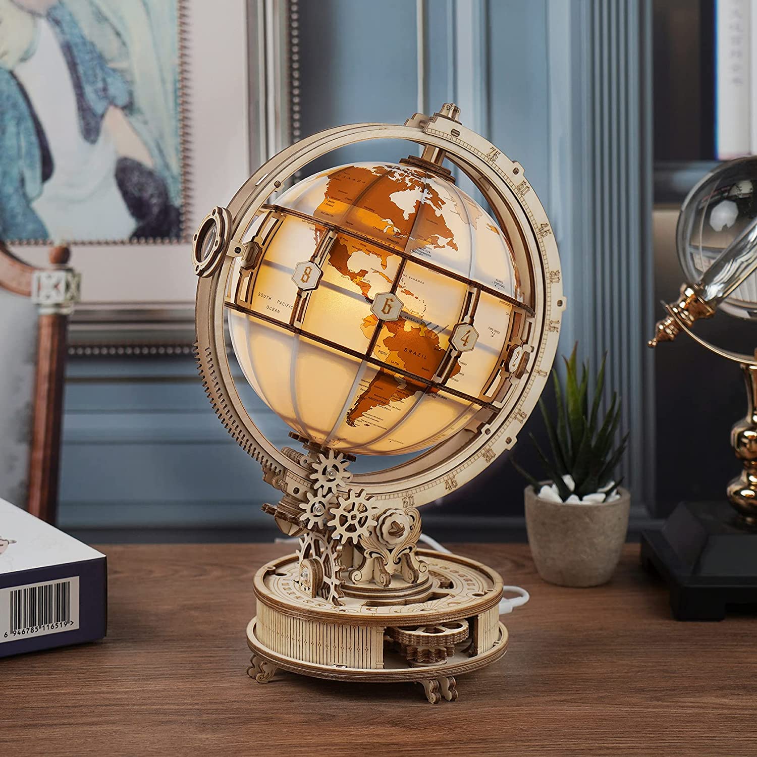 Robotime DIY Rotatable Globe Lamp Kit