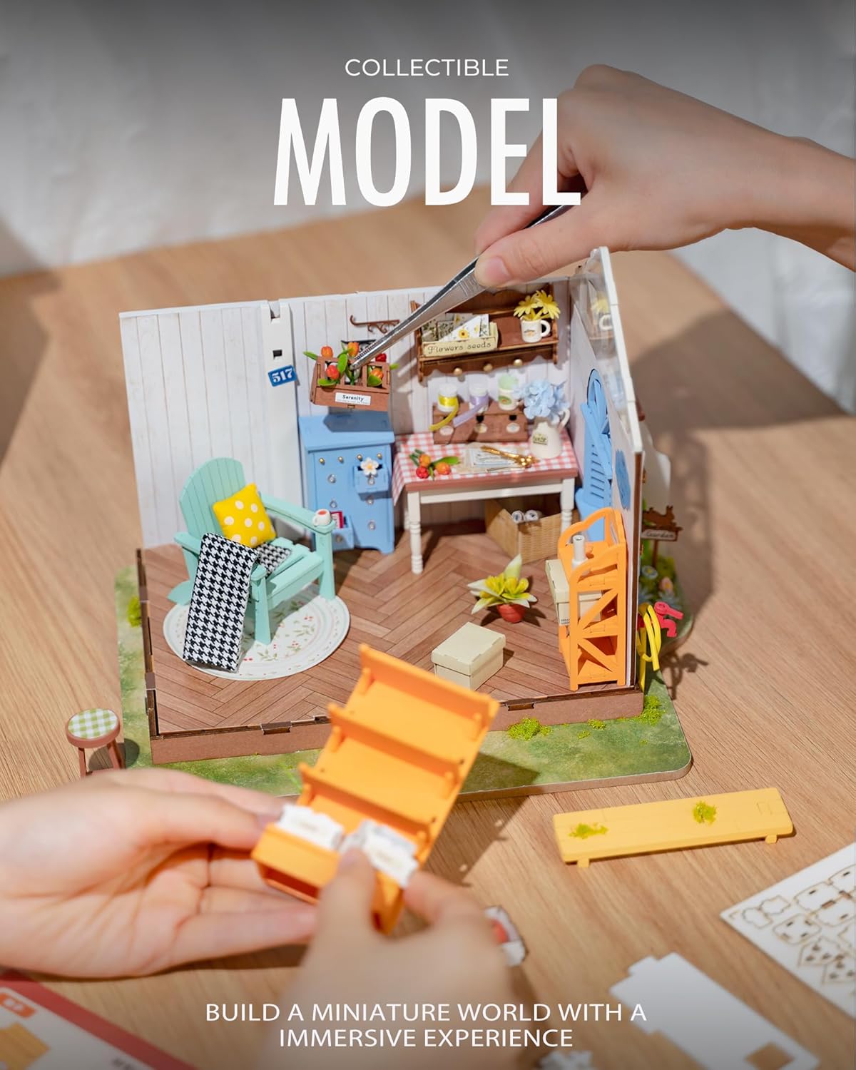 Rolife Mengyu Flower House DIY Miniature Dollhouse Kit