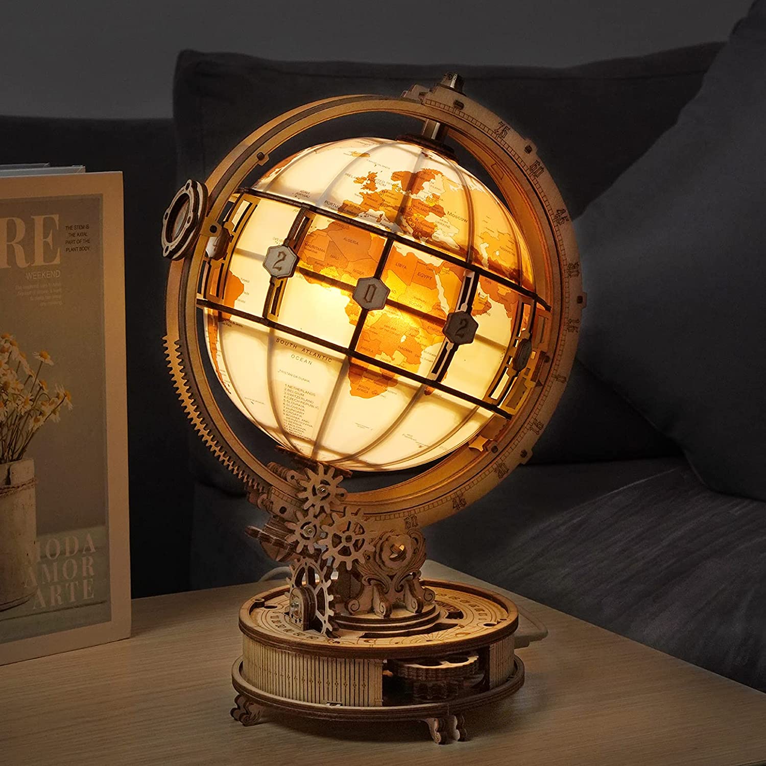 Robotime DIY Rotatable Globe Lamp Kit