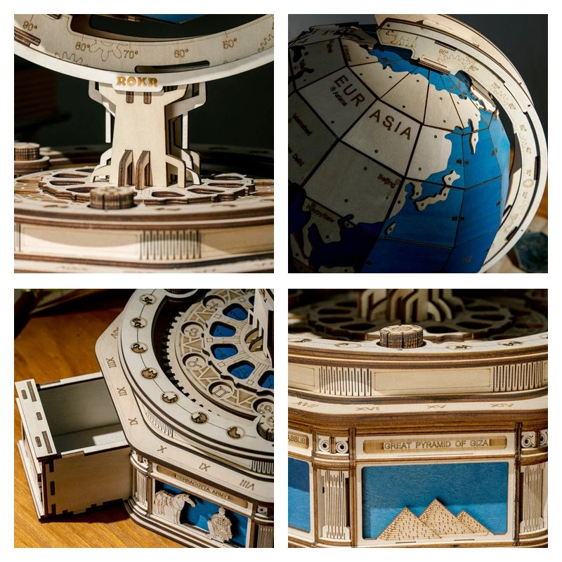Robotime 3D Wooden Globe Puzzle