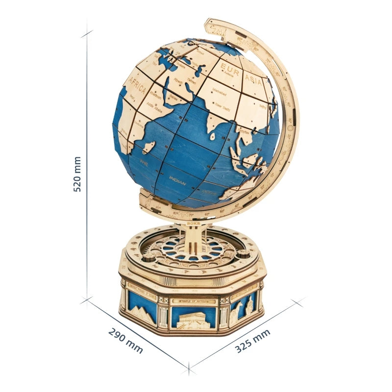 Robotime 3D Wooden Globe Puzzle