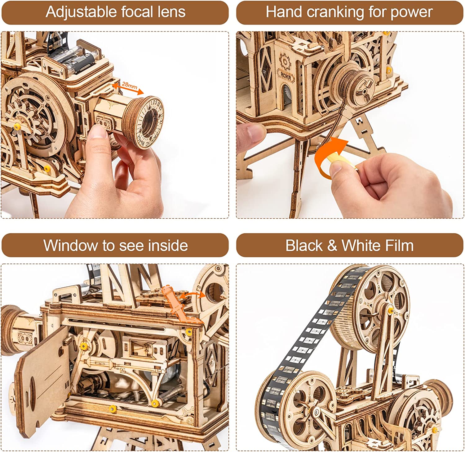 ROKR Vitascope Retro Movie Projector Kit