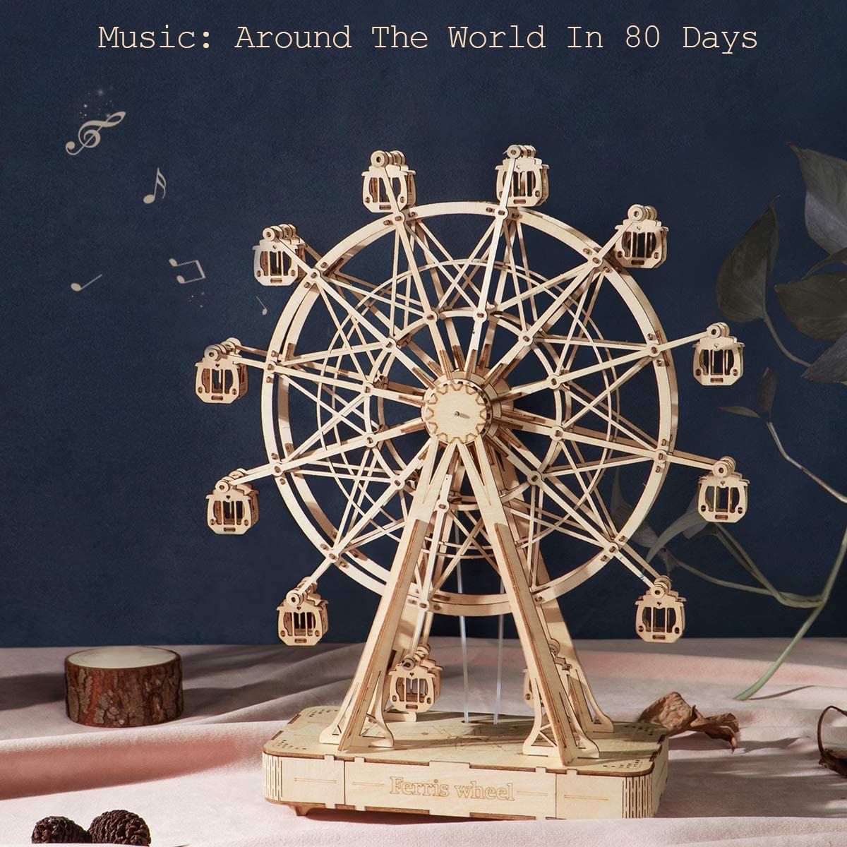 Robotime DIY Wooden Ferris Wheel Music Model