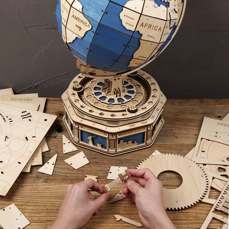 Robotime 3D Wooden Globe Puzzle
