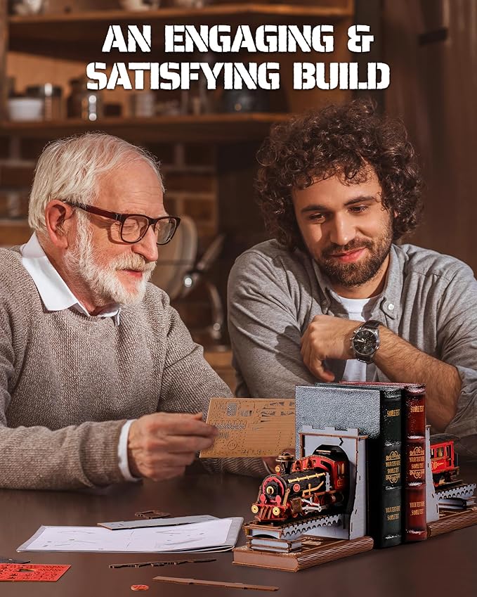 Steam Train Book Nook Bookend