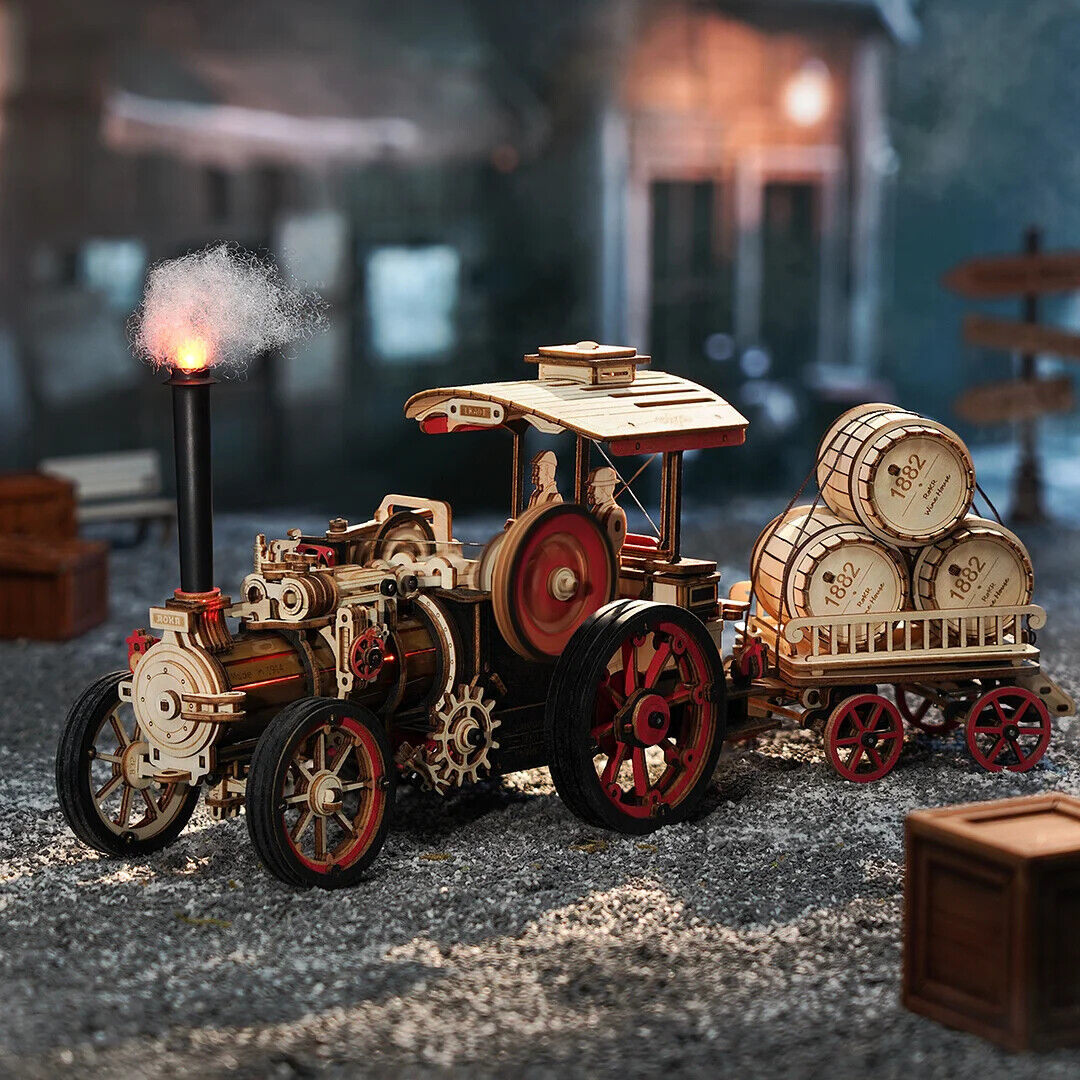 ROKR 3D Wooden Steam Engine Puzzle